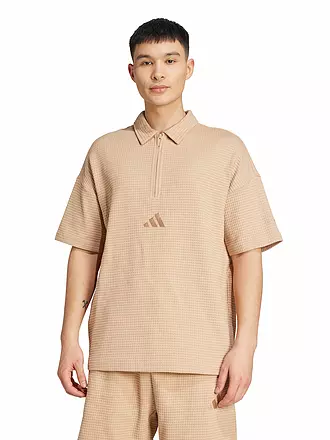 ADIDAS | Polo da uomo ALL SZN in maglia waffle | camel